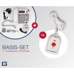 PRO+(G-TELWARE®)(Nouveauté mondiale) Silence SOS Technique Téléphone senior Appel d'urgence 2025/ SOSParam.einstellb.