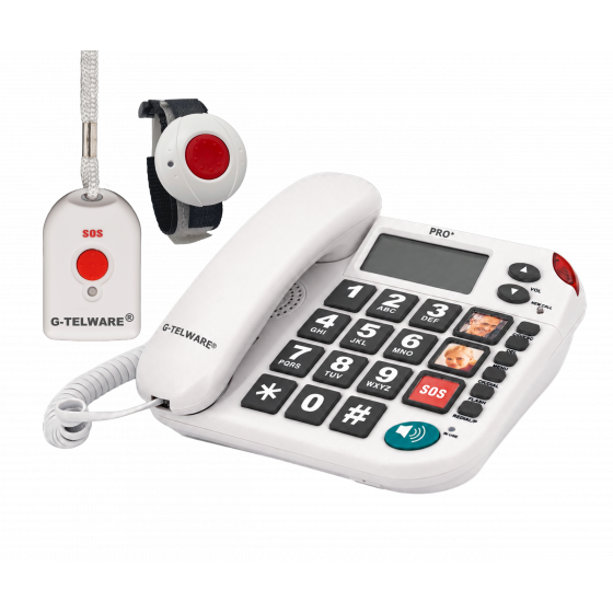 PRO+(G-TELWARE®)(world first) Silence SOS technology senior phone Emergency call 2025s/ SOSParam.einstellb.