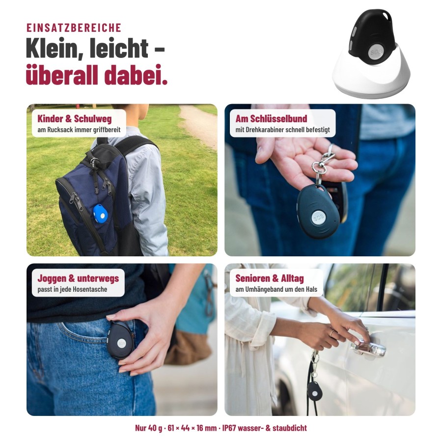 SOS-Tracker-Senioren-Kinder-GPS sistema de localización