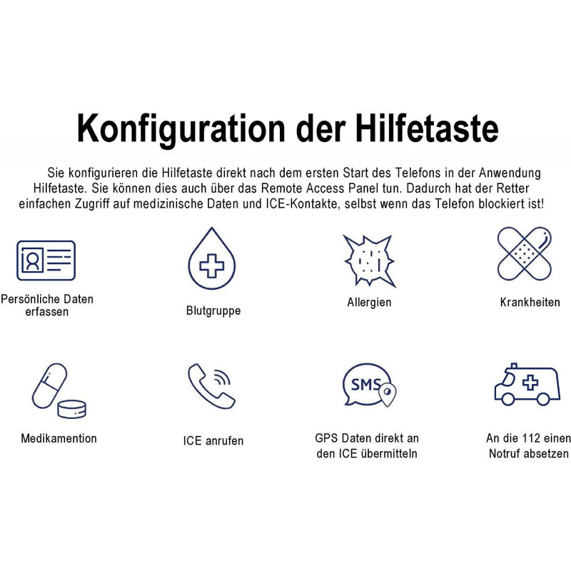 ONETOUCH SOS Harmony SMARTPHONE/ANDROID/8MP/2MP-KAMERA: Amazon.de: Elektronik