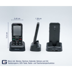 SENIORENHANDY GPS (Firmware 2021!)Notrufarmband Powered by G-TELWARE® Handy,  mit FUNKARMBAND, DEUTSCHES MENÜ