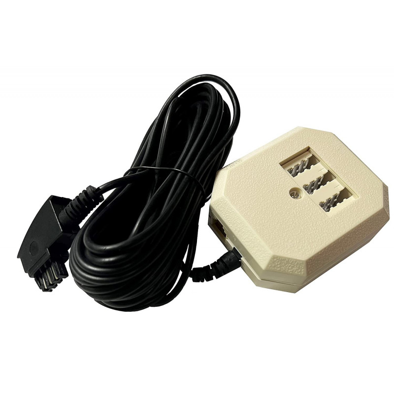 G-TELWARE® (Slim Version) Analog Adaptor/Splitter TAE F-Western-Stecke