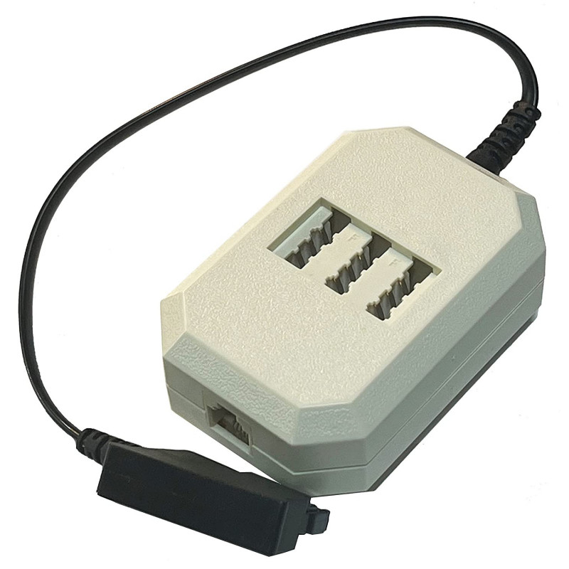 G-TELWARE® (smalle versie) Analoge adapter/splitter TAE F-Westerse stekker