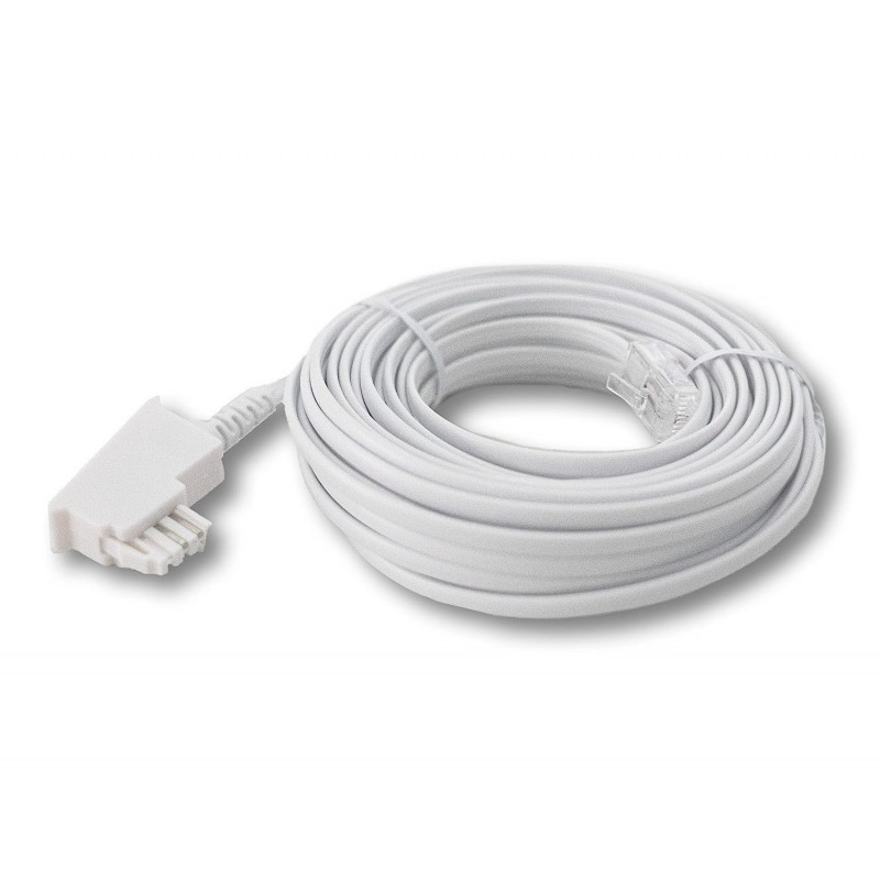 G-TELWARE® Router cable TAE-F on RJ45 (8P2C) Connection cable Compatible with DSL ADSL VDSL Fritzbox Internet router on phone